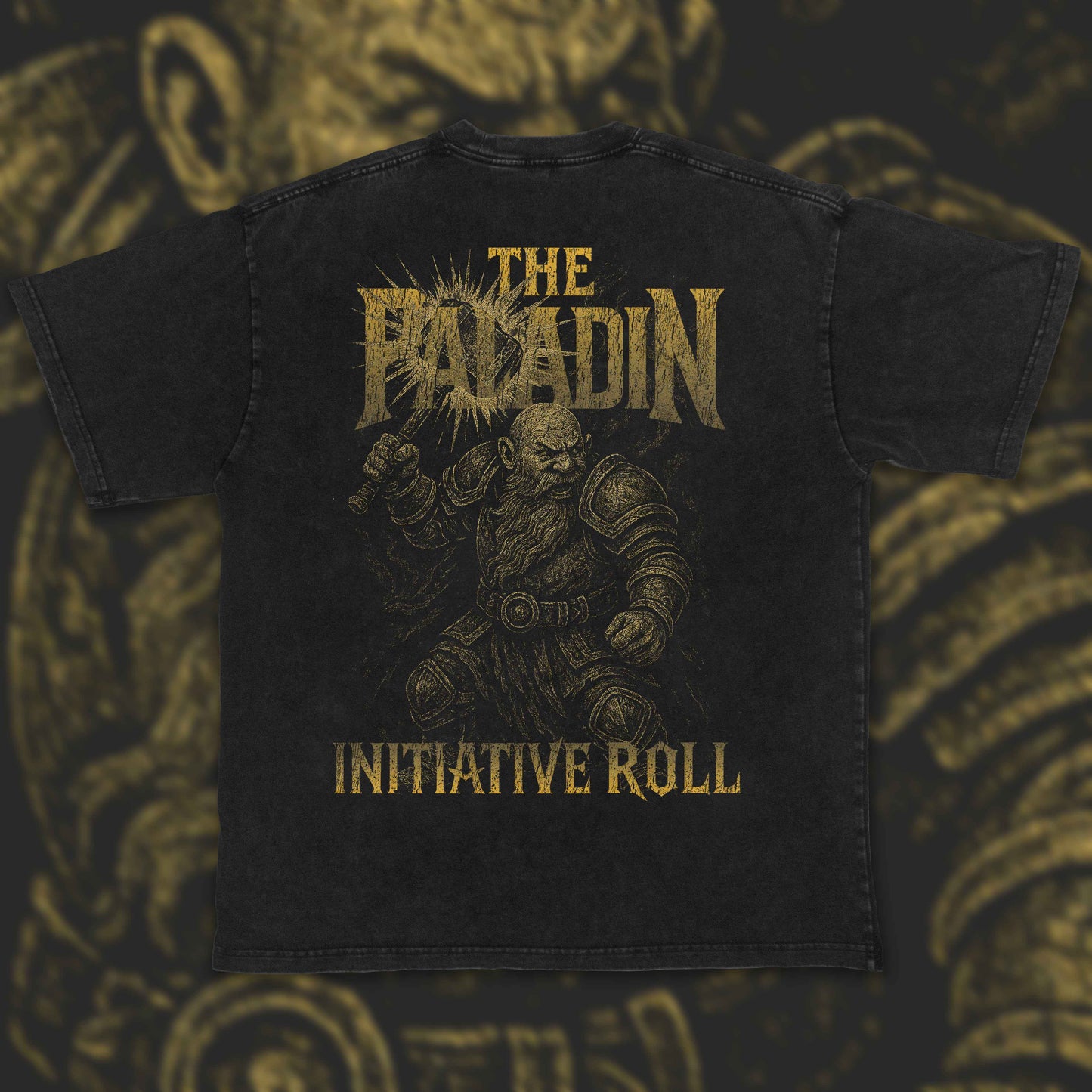 Paladin (Dwarf) | Acid Wash Vintage Tee
