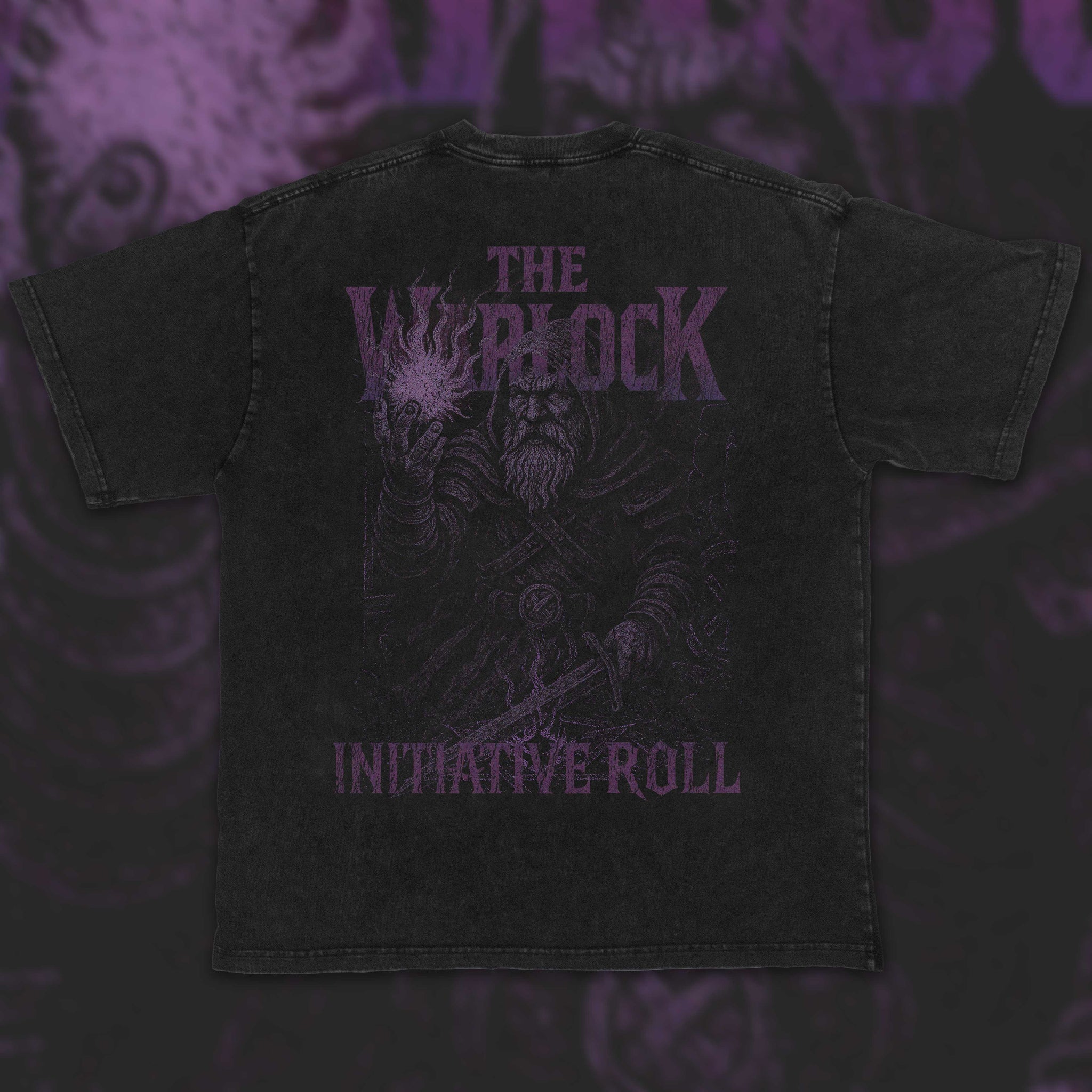 Warlock (Dwarf) | Acid Wash Vintage Tee