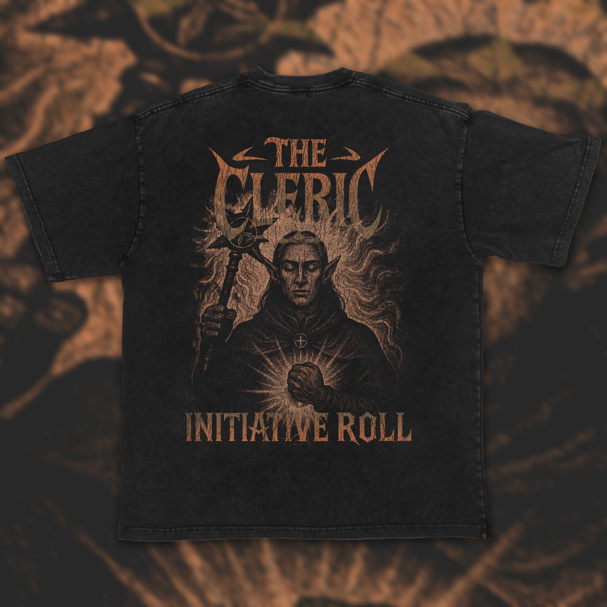 Cleric (Elf) | Acid Wash Vintage Tee